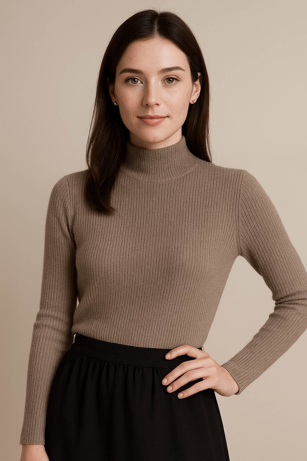Knit Half Turtleneck