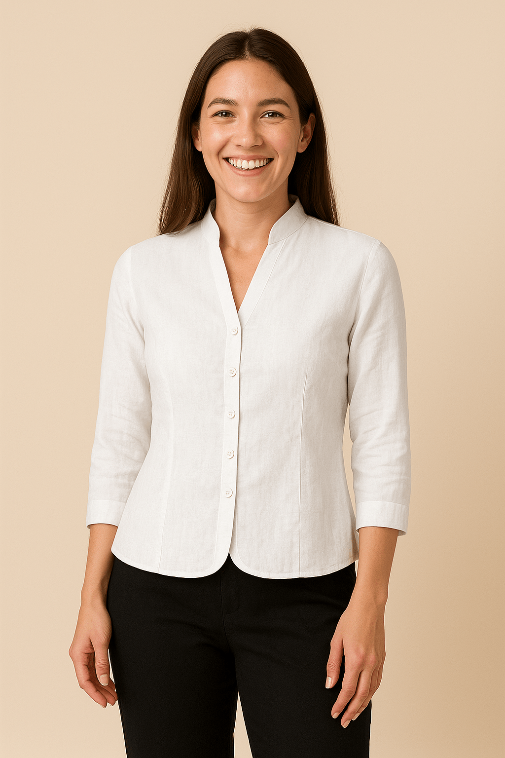 Lina Linen Blazer – Light & Relaxed