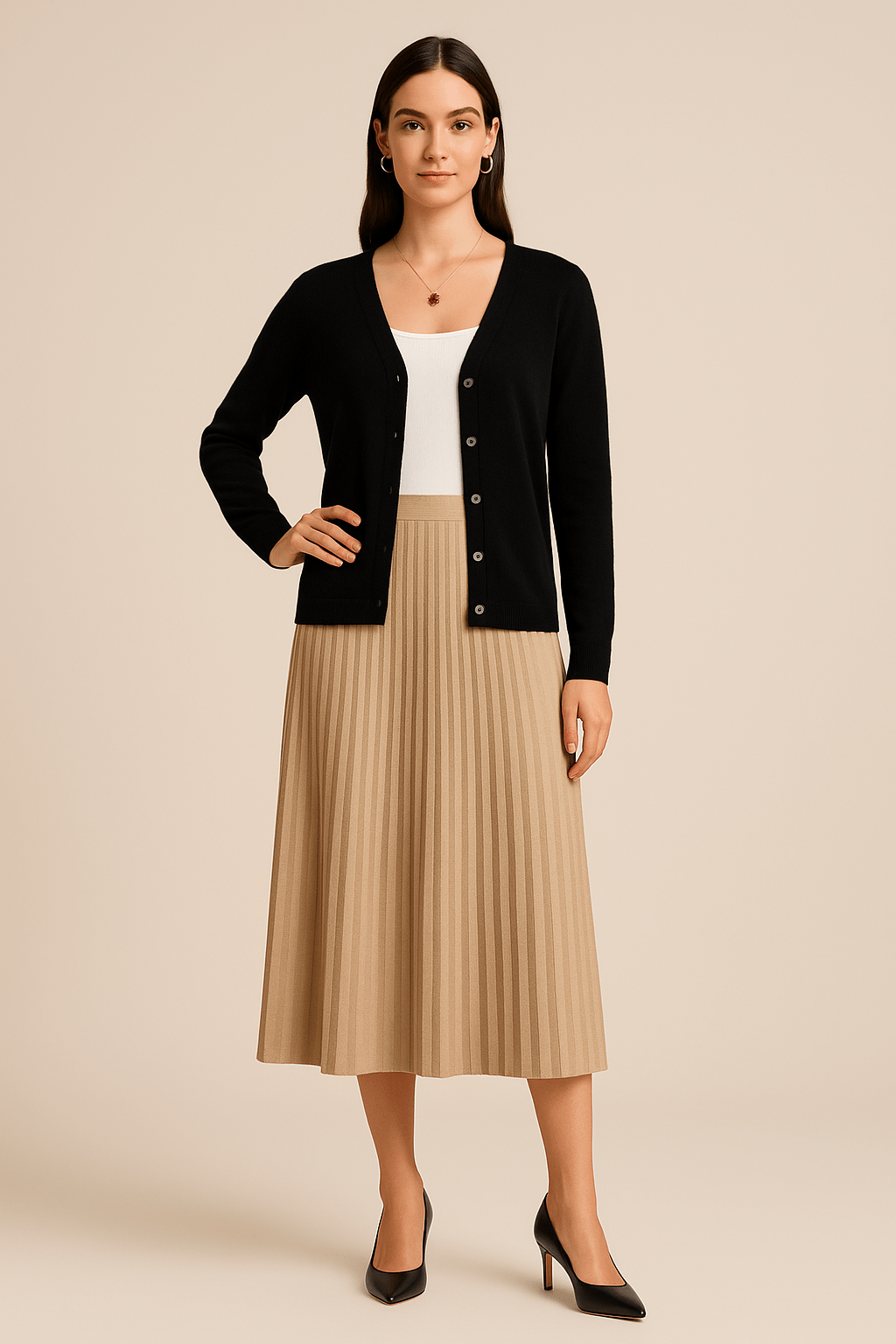 Luna Women's Lightweight Cotton V-Neck Cardigan