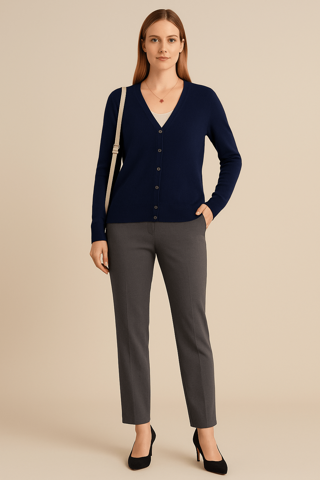 Luna Women's Lightweight Cotton V-Neck Cardigan