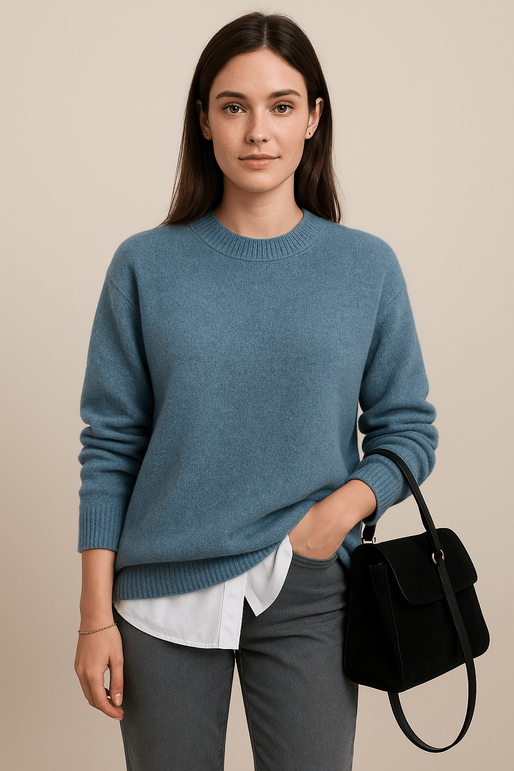 Marlene – Soft Wool Blend Oversized Knitted Sweater