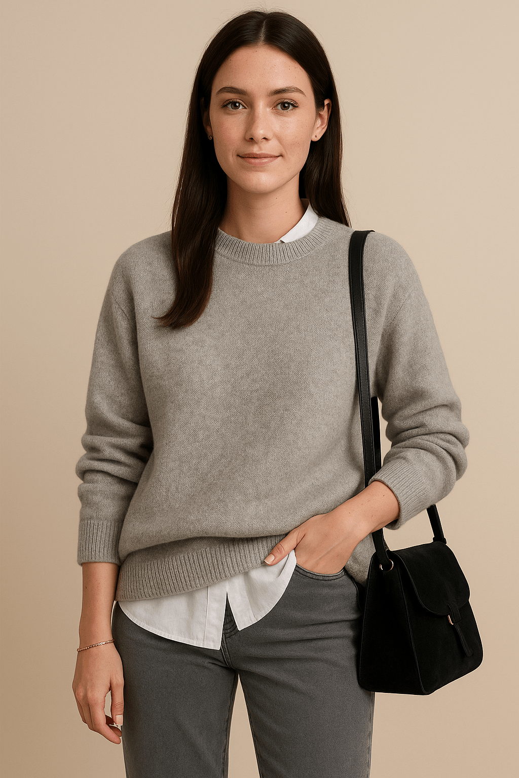 Marlene – Soft Wool Blend Oversized Knitted Sweater
