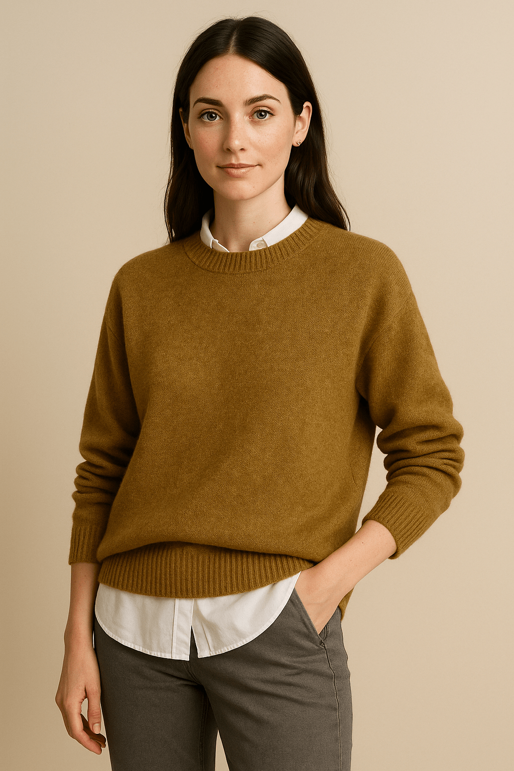 Marlene – Soft Wool Blend Oversized Knitted Sweater