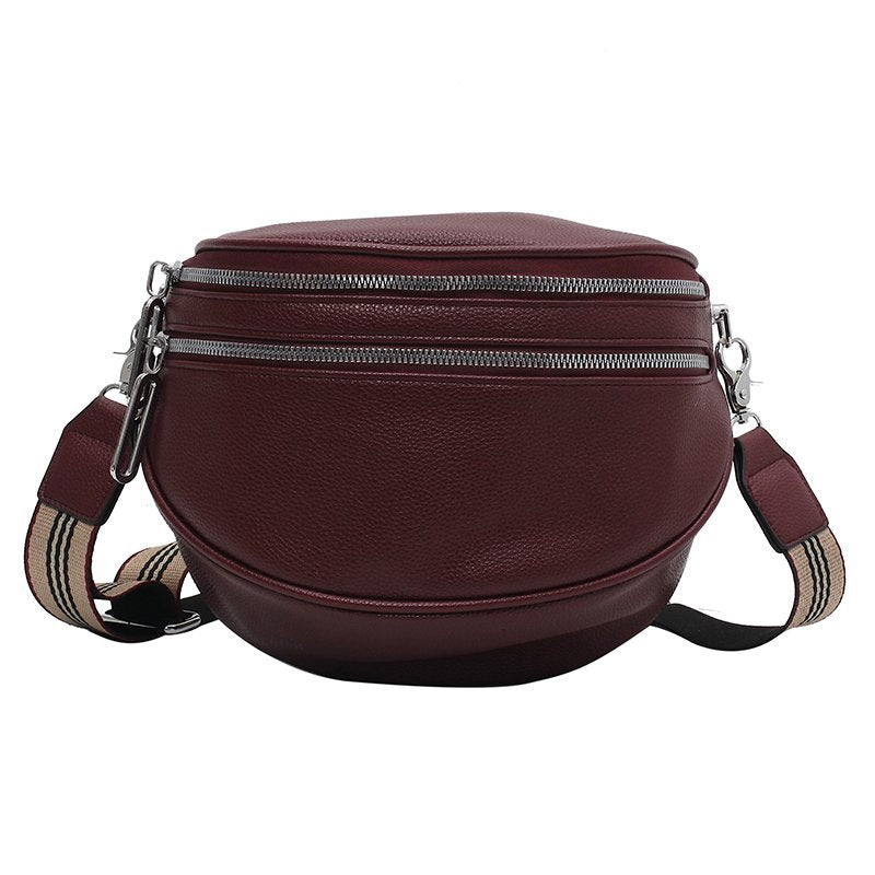 Sabine Women's Structured Faux Leather Shoulder Bag with Adjustable Crossbody Strap