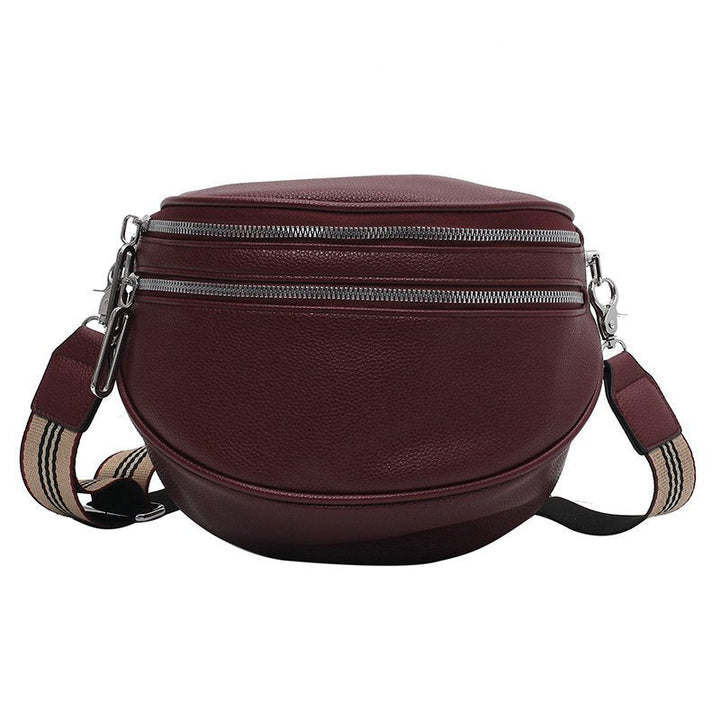 Sabine Women's Structured Faux Leather Shoulder Bag with Adjustable Crossbody Strap