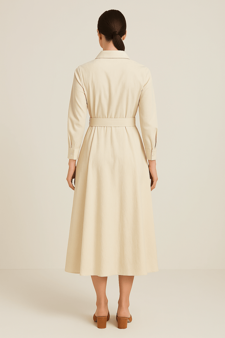 Sarah Women's Cotton Style Shirt Dress