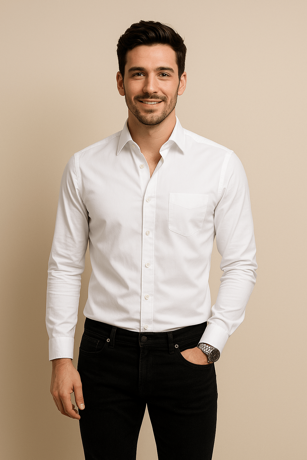 Signature Breathable Stretch Long-Sleeve Shirt