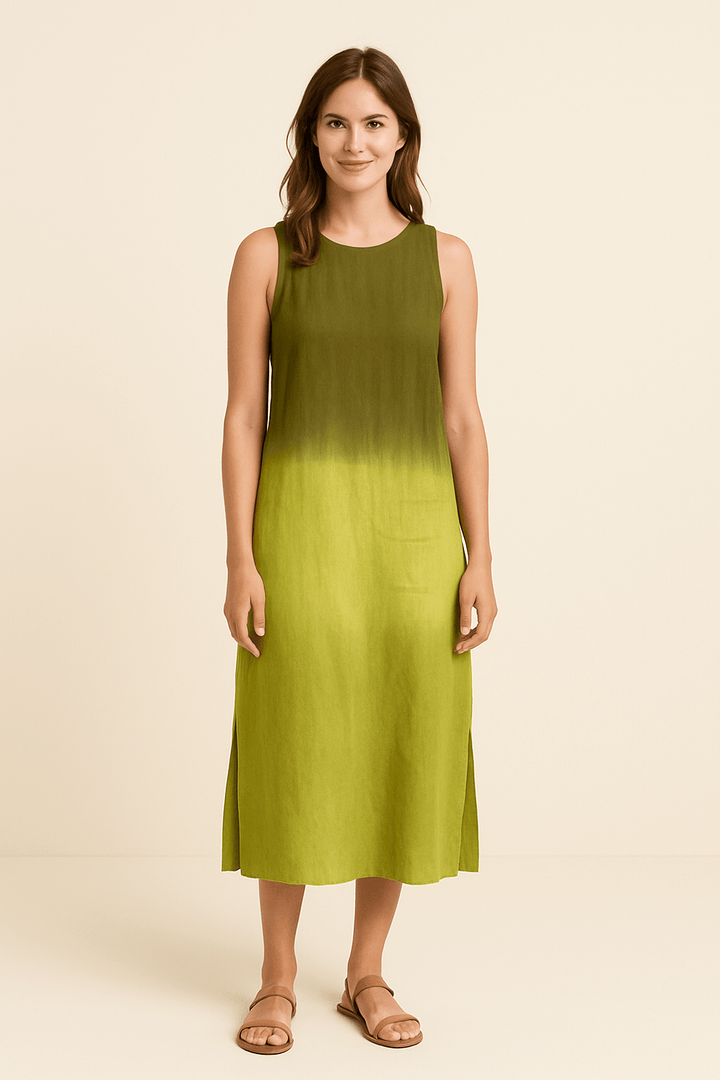 Elspeth – Sleeveless Summer Maxi Dress in Soft Viscose