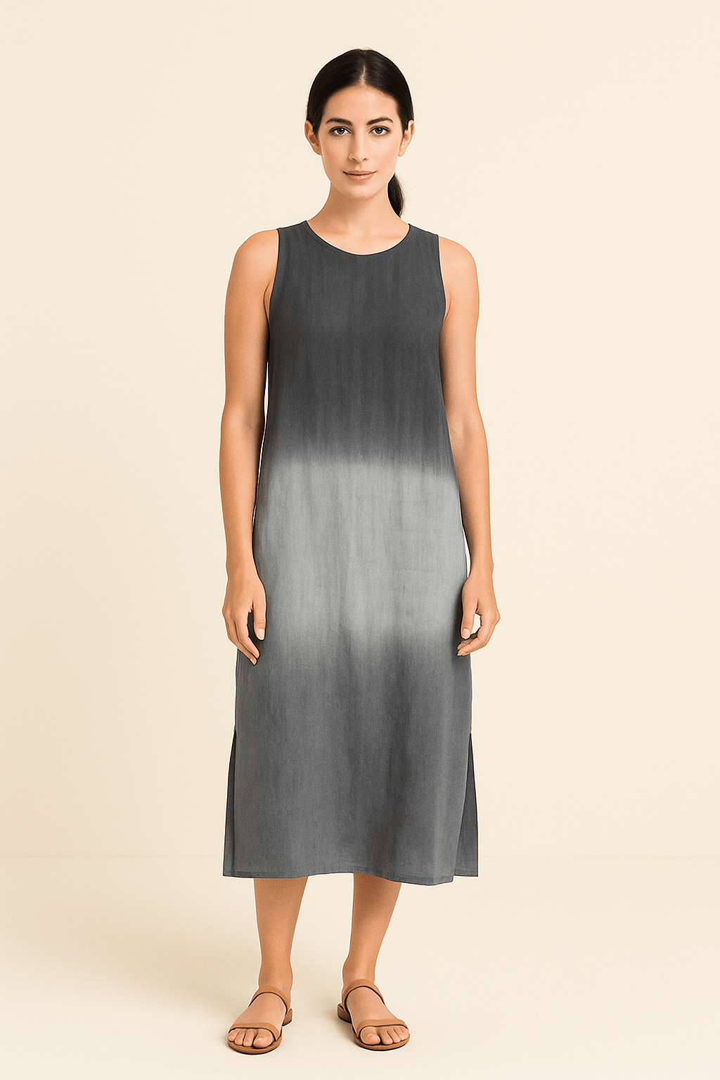Elspeth – Sleeveless Summer Maxi Dress in Soft Viscose