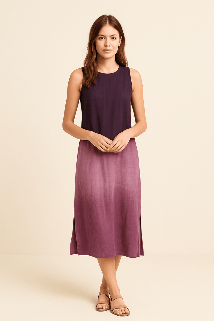 Elspeth – Sleeveless Summer Maxi Dress in Soft Viscose