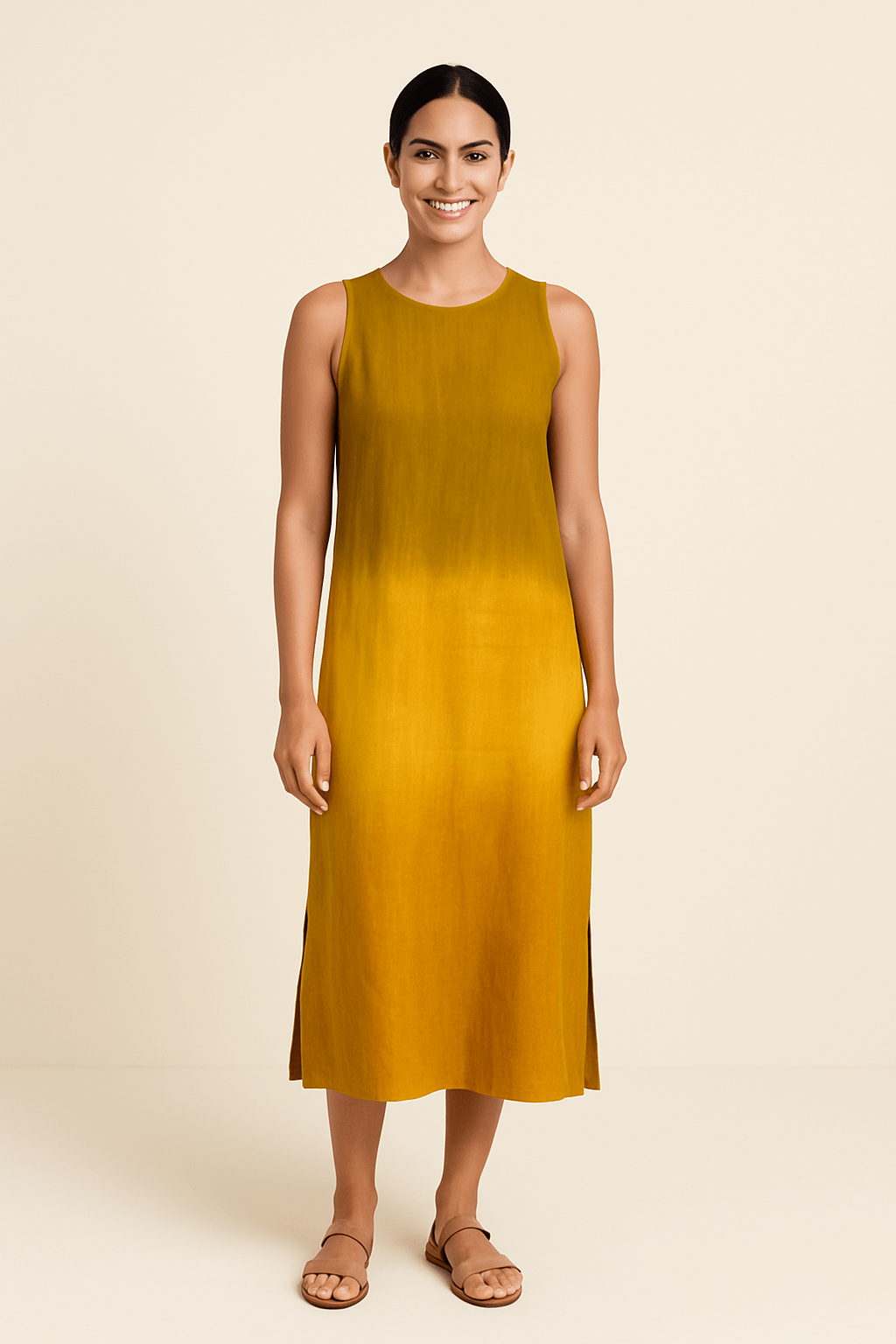 Elspeth – Sleeveless Summer Maxi Dress in Soft Viscose