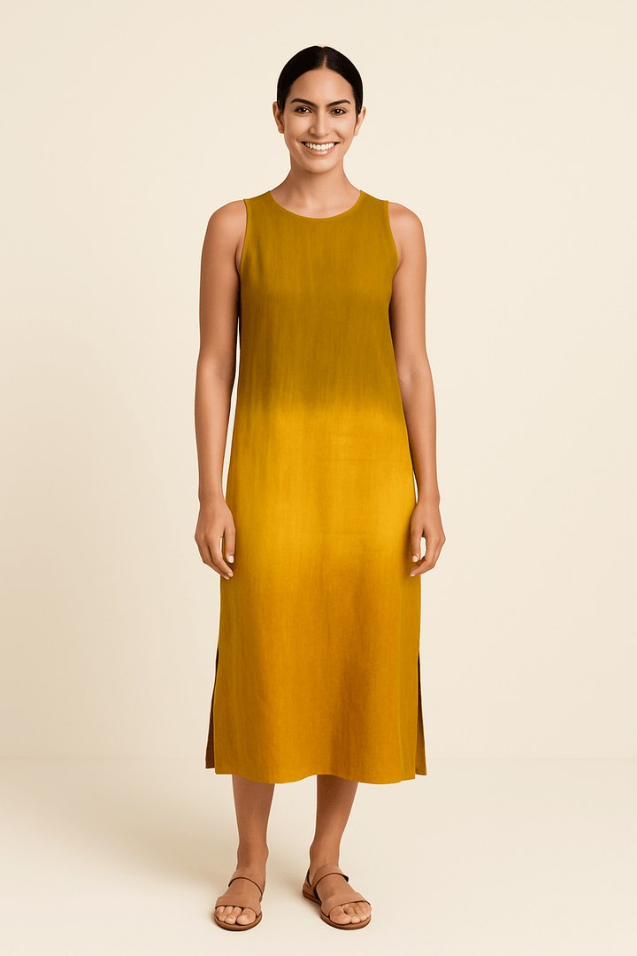 Elspeth – Sleeveless Summer Maxi Dress in Soft Viscose