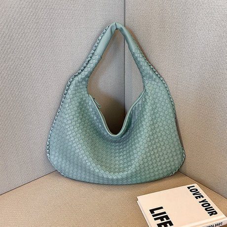 Sólveig – Women's Red Woven Shopper Tote