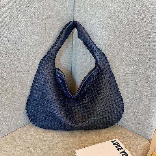 Sólveig – Women's Red Woven Shopper Tote
