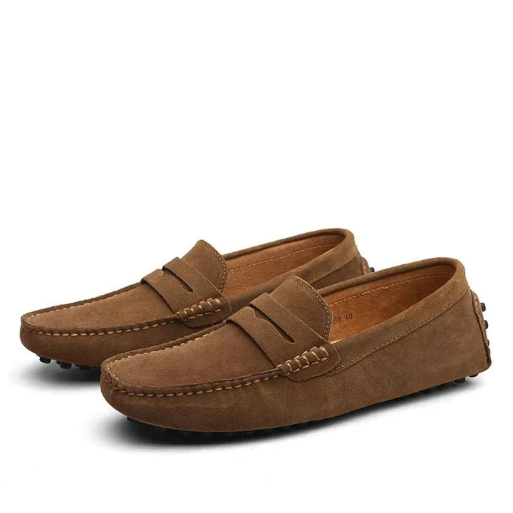 Struan – Men's Slip-On Leather Loafers with Modern Fit