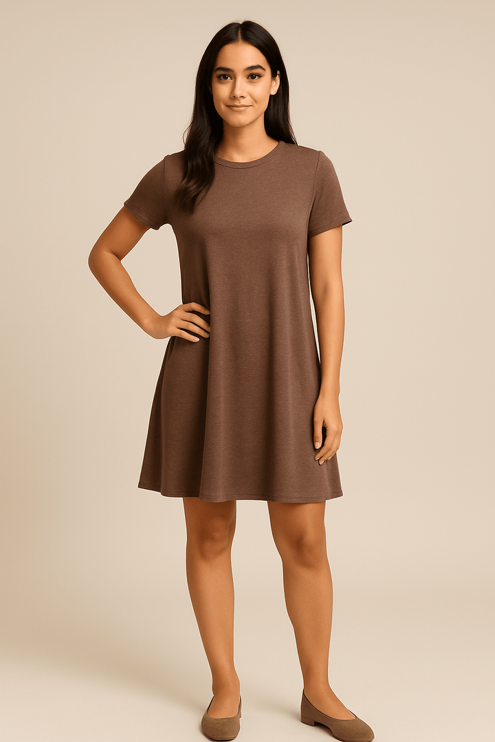 Teresa – Women’s Casual Mini T-Shirt Dress