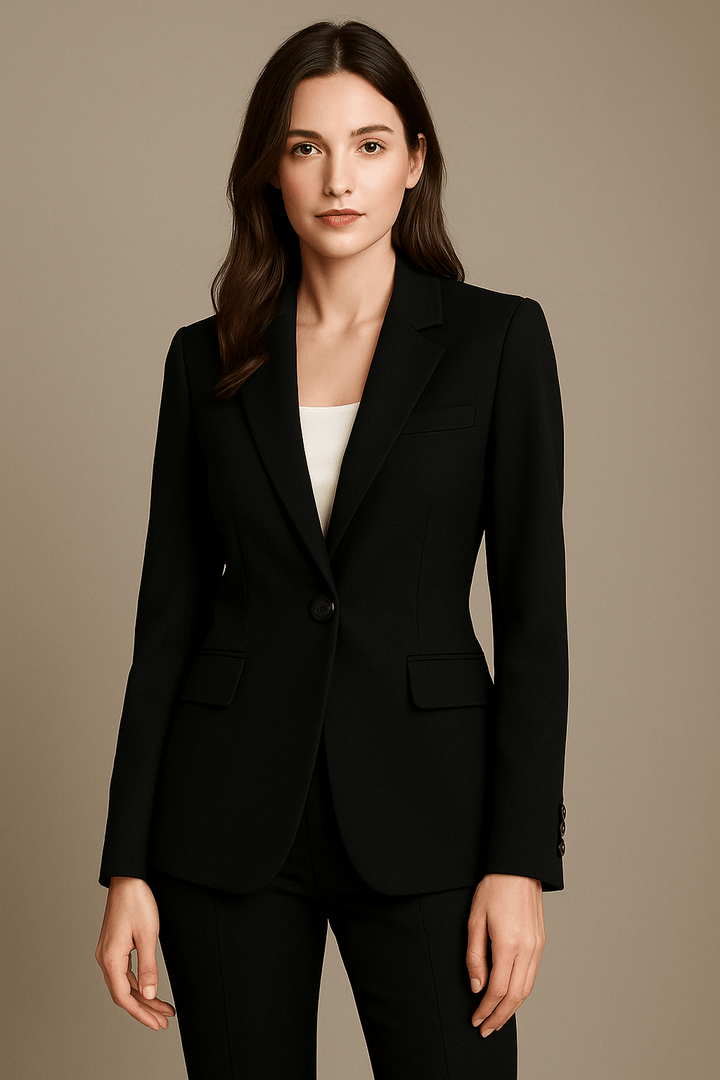 The Prestige Tailored Blazer – Single-Breasted – Elegant Officewear – For Women