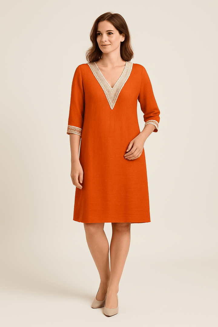 Morven – Tailored Long-Sleeve Top in Soft Breathable Fabric