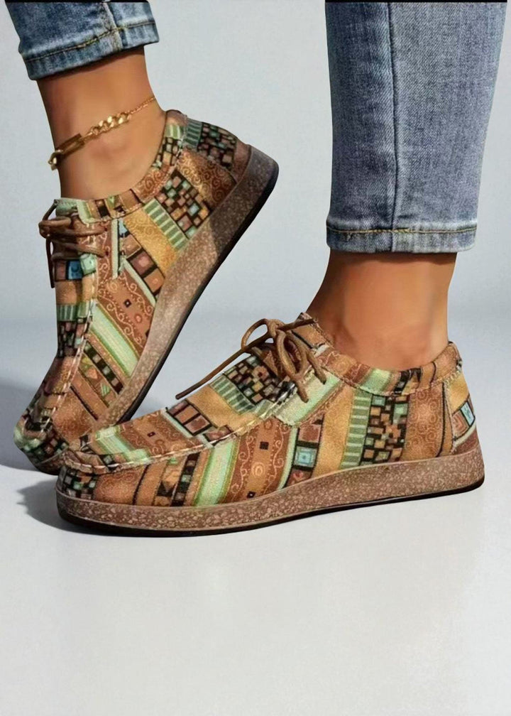 Women’s Casual Shoes with Colourful Ethnic Print