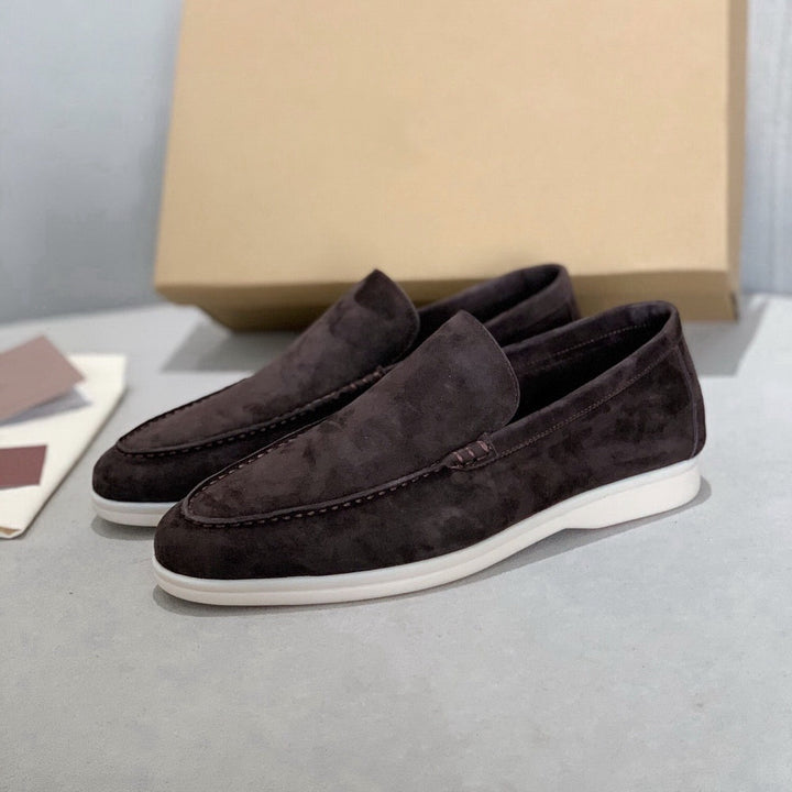 Simón – Men's Minimalist Suede Loafers with Classic Silhouette