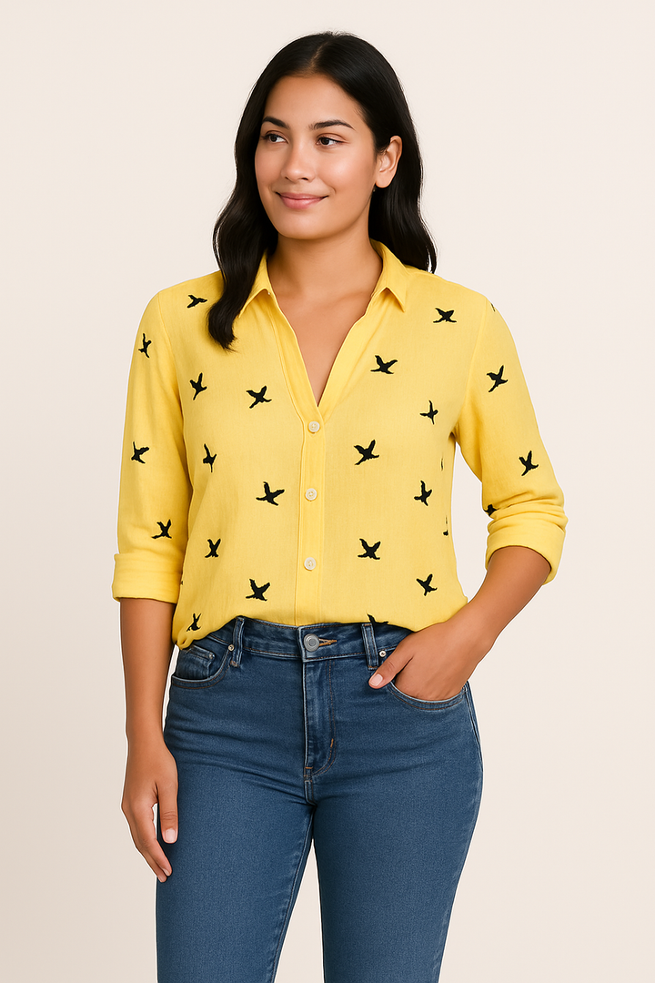 Fionn Women's Blouse – Soft Touch, Tailored Fit, Minimalist Design