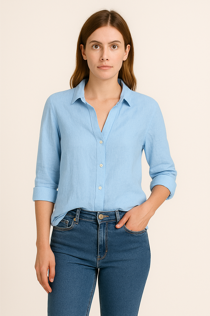 Fionn Women's Blouse – Soft Touch, Tailored Fit, Minimalist Design