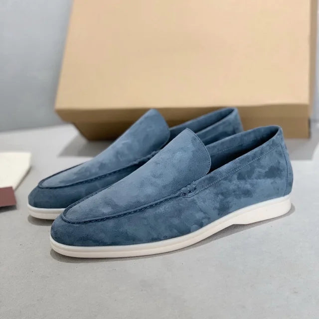 Simón – Men's Minimalist Suede Loafers with Classic Silhouette