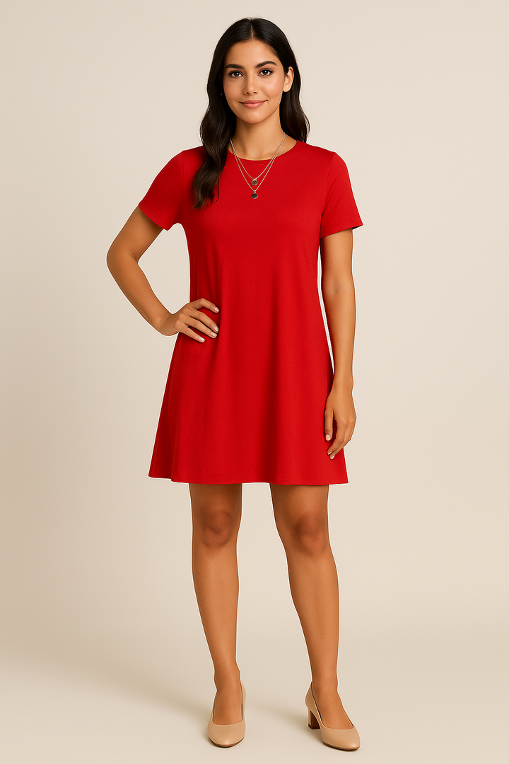 Teresa – Women’s Casual Mini T-Shirt Dress